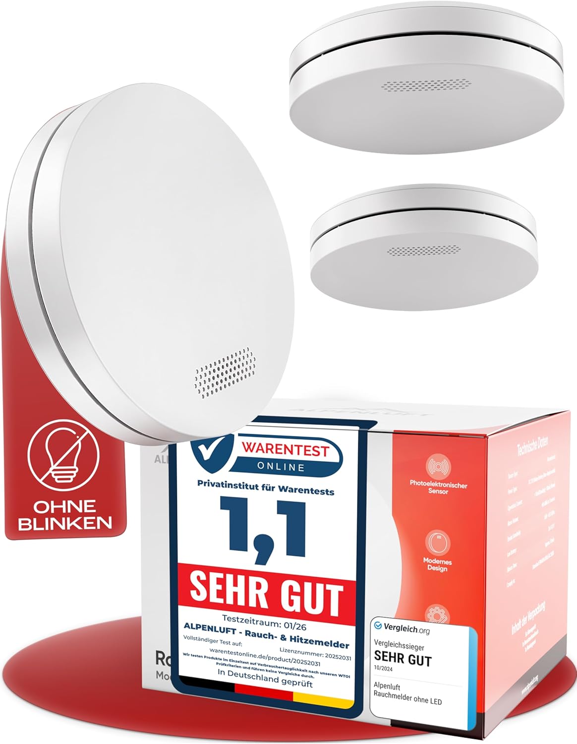 ALPENLUFT Rauchmelder 10 Jahre 🚨