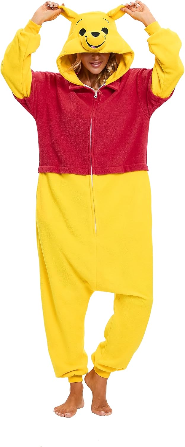 Detalle de BGOKTA PJ02-Blue-L Adult Animal Onesie Pajamas, Halloween Costume One-Piece