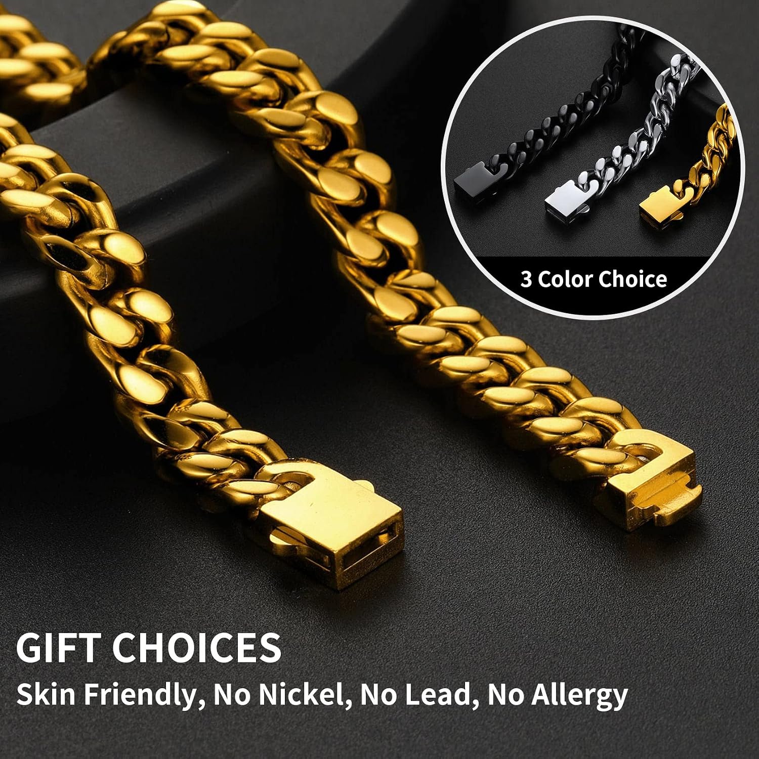 Thumbnail 6 de ChainsHouse Gourmette 19 cm Maille Cubaine