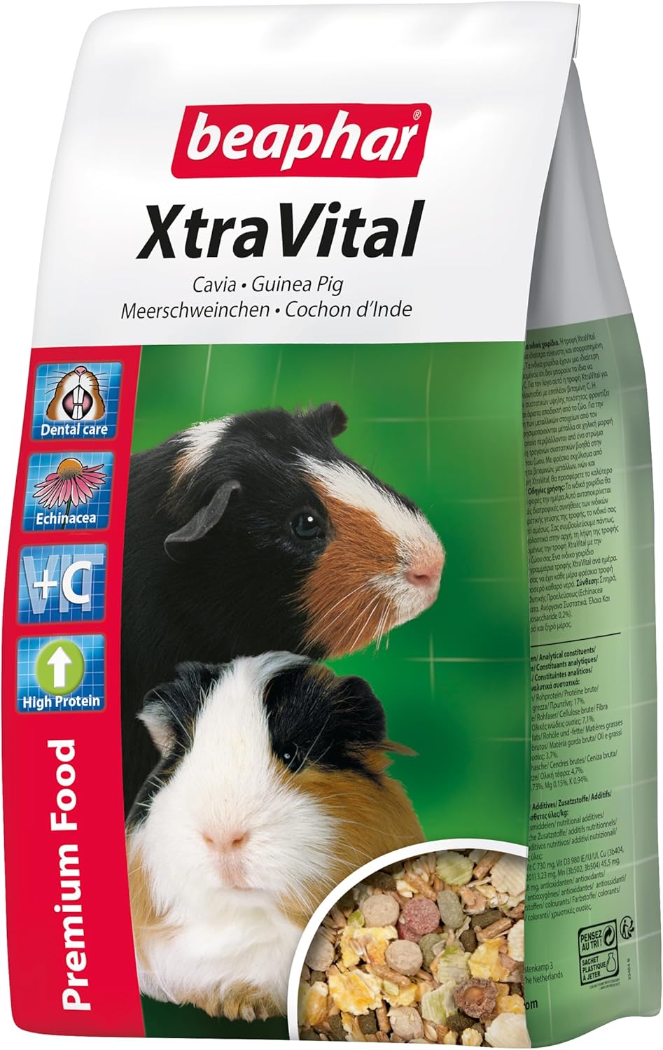 Detalle 1 de BEAPHAR XtraVital Meerschweinchen Futter – 2,5 kg mit Alfalfa und Vitamin C