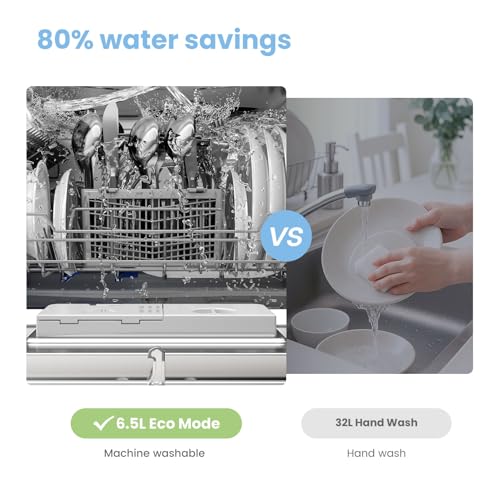 Thumbnail 7 de COMFEE' Table Top Dishwasher, 6 Place Settings, Silver