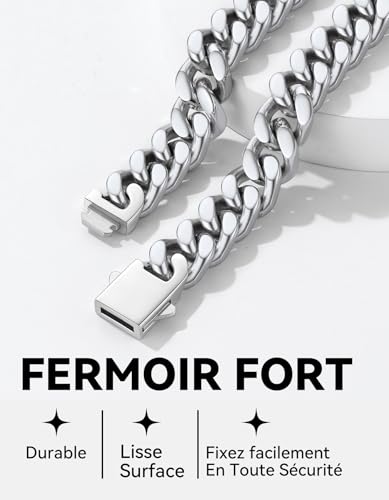 Detalle 1 de ChainsHouse collier chaîne cubaine 12 mm