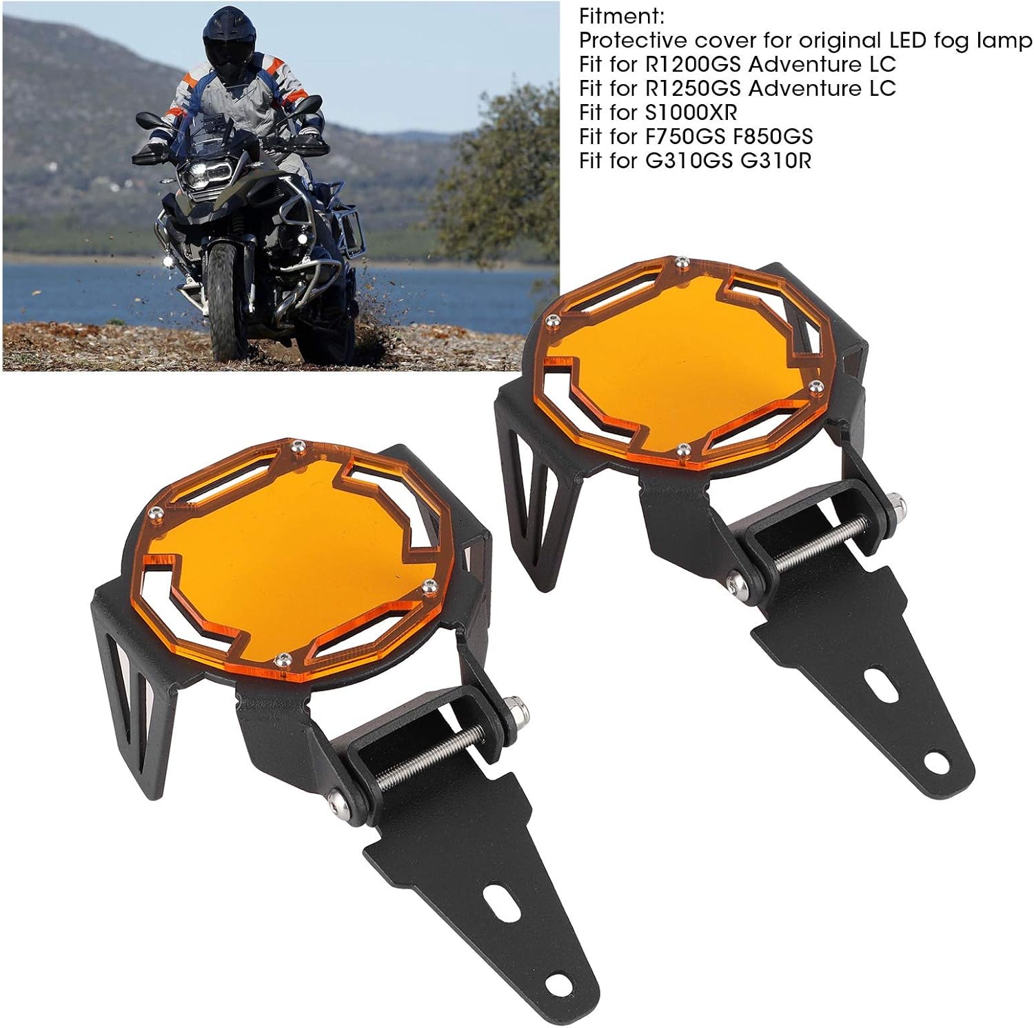 Detalle de KIMISS Motorcycle Fog Light Guards for R1200GS