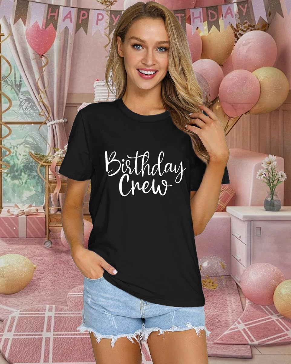 Thumbnail 2 de Qskall Birthday T Shirt for Women – It's My Birthday Squad Tee