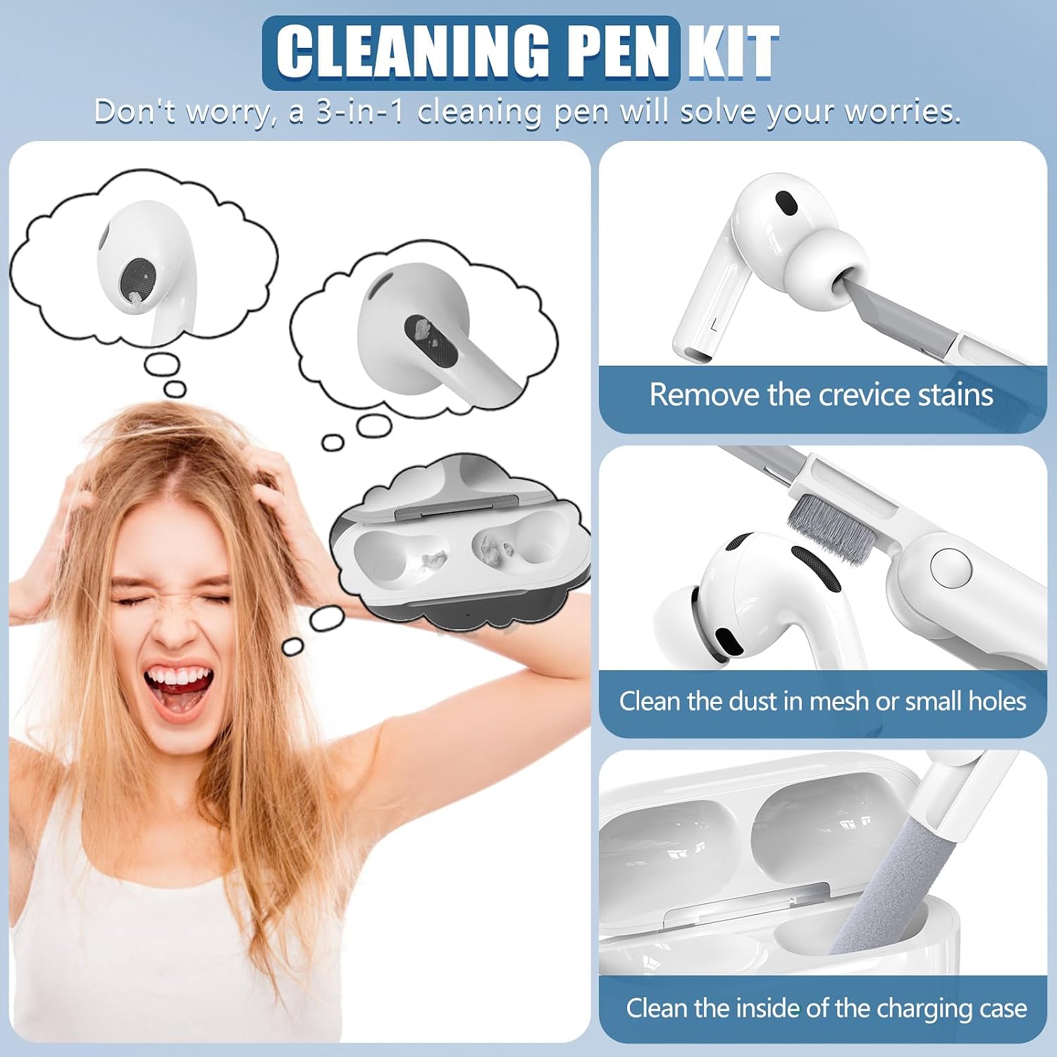 Thumbnail 5 de Wowwat AirPods Pro 3 Case with Cleaner Kit