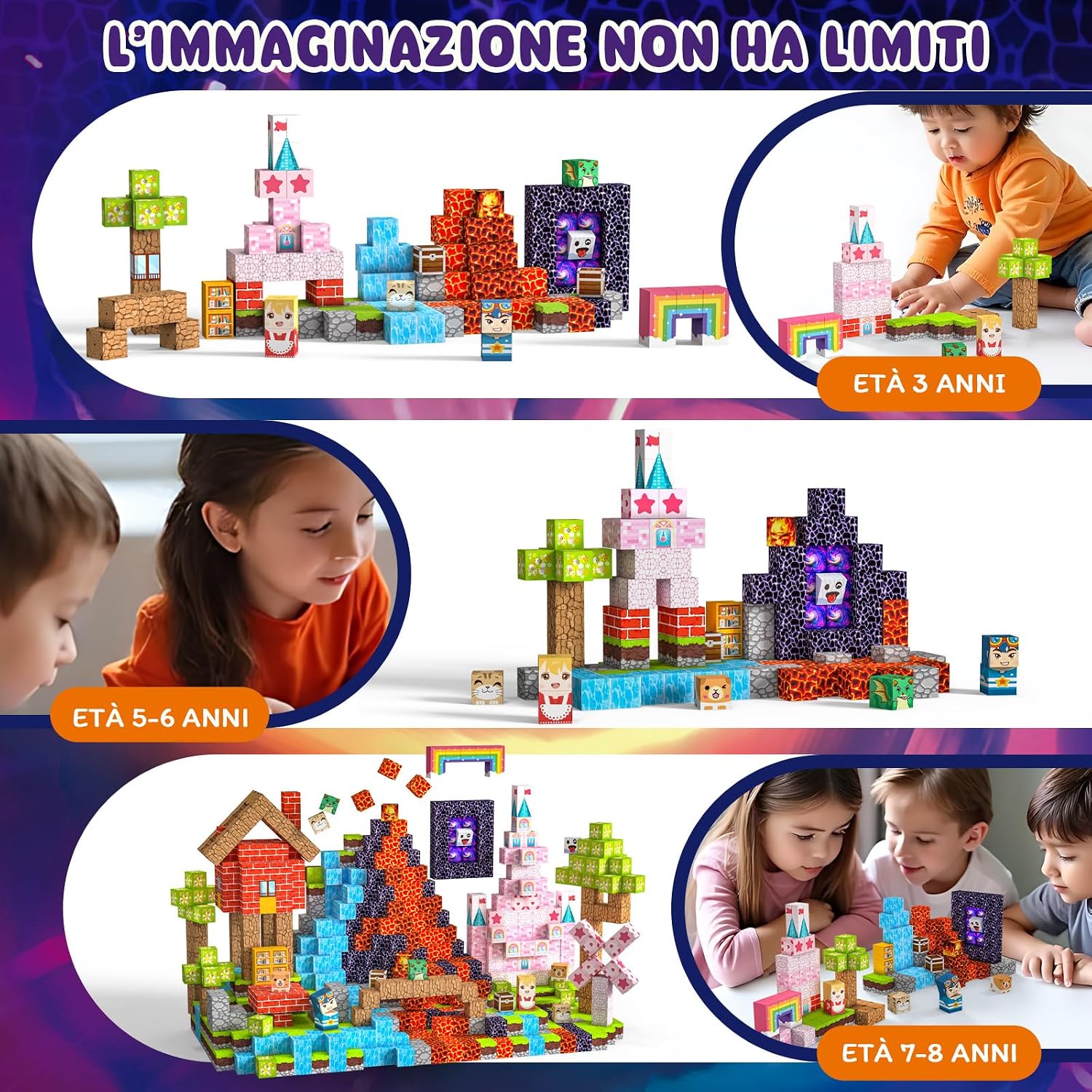 Detalle 2 de Crifeton 150 PCS Costruzioni Magnetiche 2 cm