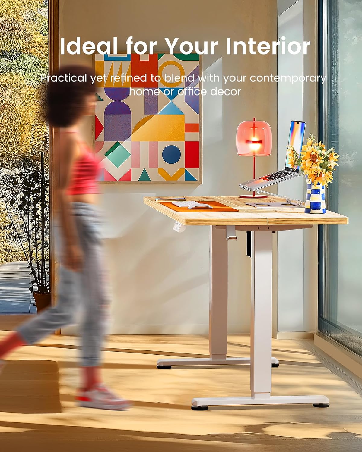 Thumbnail 5 de ErGear Electric Standing Desk 140 x 70cm with 4 Memory Presets
