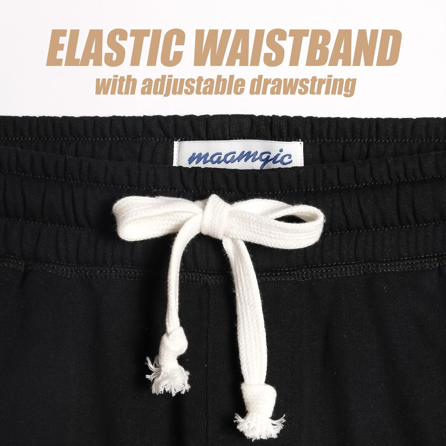 Thumbnail 1 de MaaMgic Men’s Athletic Gym Shorts (5–7") — Elastic Waist, Deep Pockets & Moisture-Wicking Terry