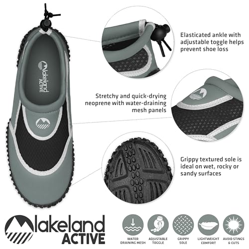 Detalle 2 de Lakeland Active Men’s Eden Water Shoes (3 UK) — Adjustable, Quick-Drying Aquasport Footwear