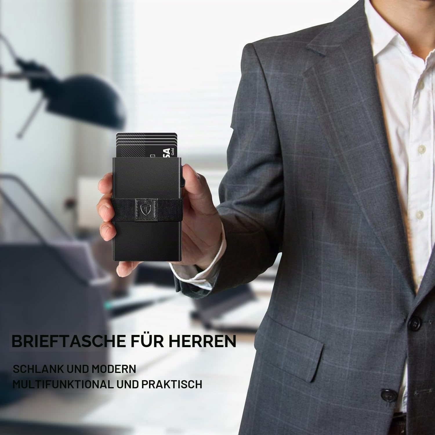 Detalle 2 de TOYFID Kartenhalter 12 Karten RFID Blocker