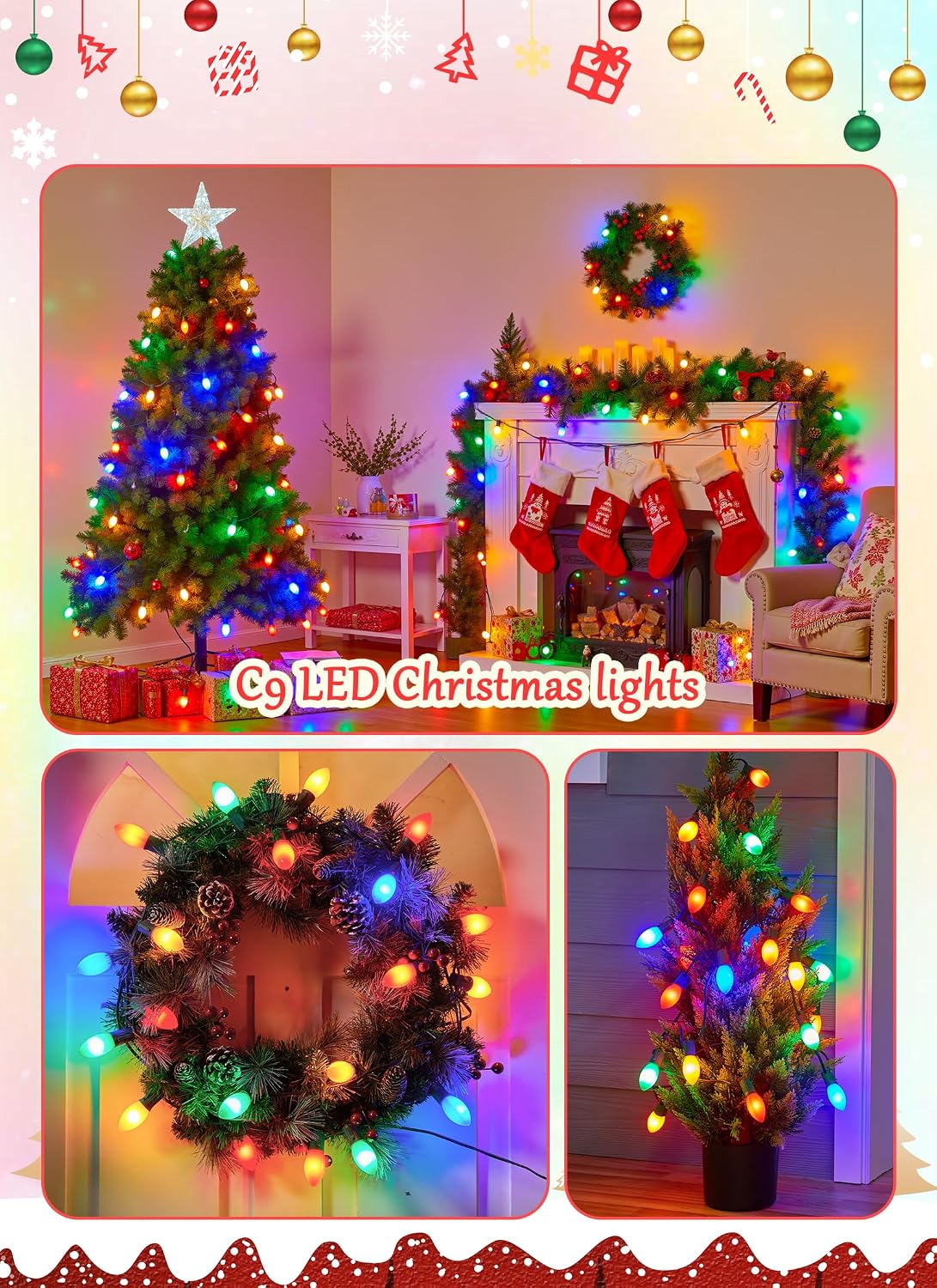 Thumbnail 5 de C9 Outdoor Christmas String Lights, 100 Feet