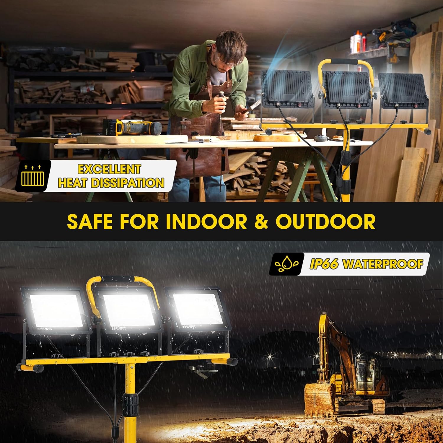 Detalle 2 de Zetunlo LED work light, 3-head