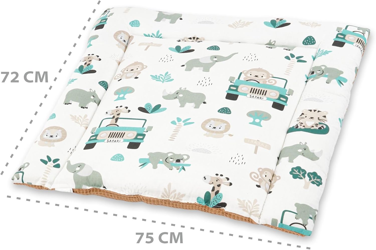 Thumbnail 2 de Totsy Baby Table à langer pour bébé 75x72 cm avec matelas pliable imperméable en coton (lavable) pour commode Hemnes ou Malm