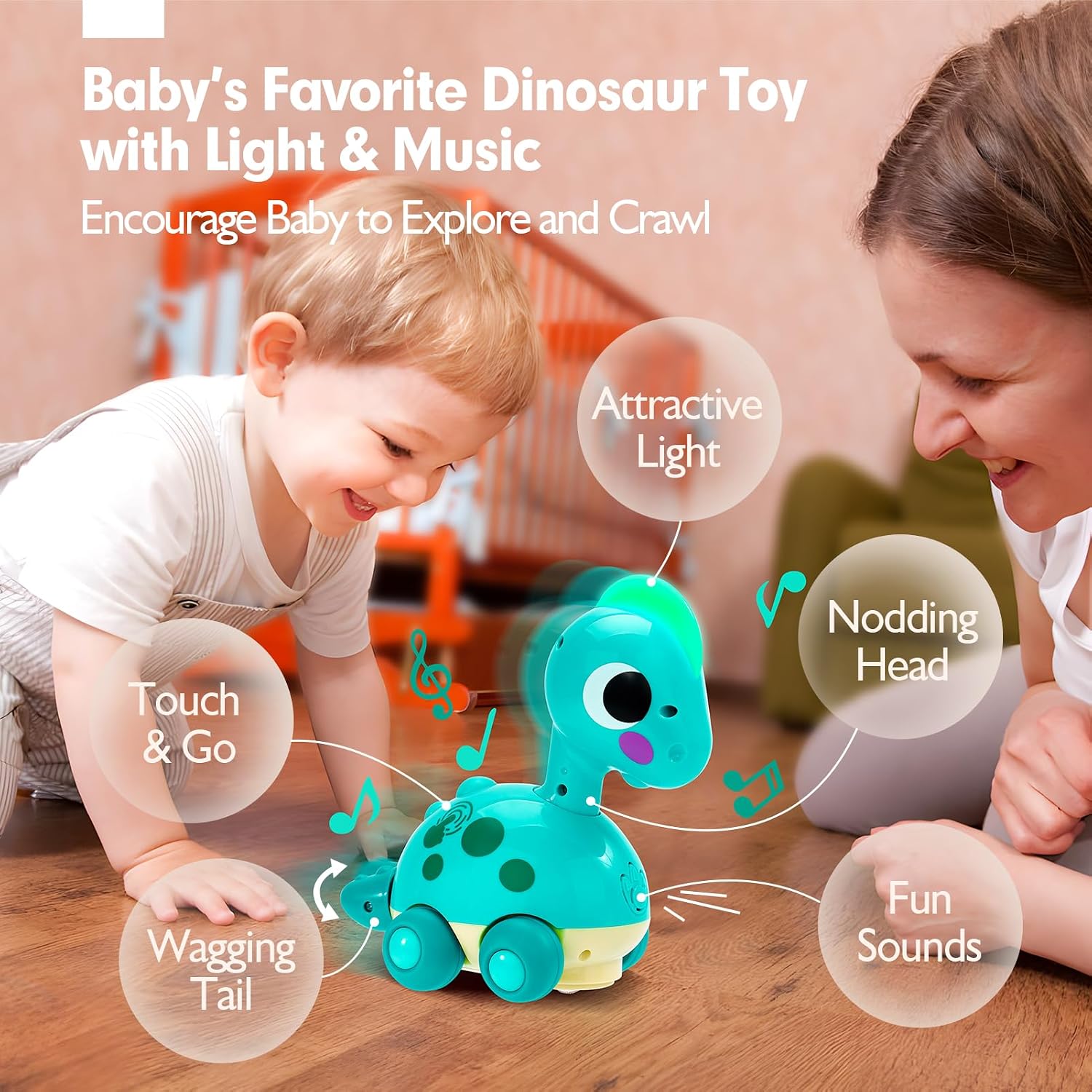 Thumbnail 1 de CubicFun Baby Crawling Dinosaur 12 months+