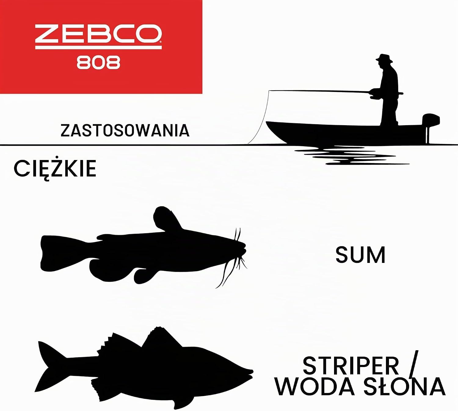 Detalle 1 de Zebco 808 kołowrotek spincast do wody słonej, stal nierdzewna i ABS
