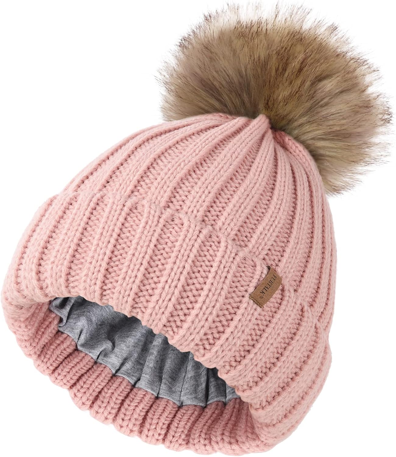 Detalle de FURTALK Kids Knit Beanie in Acrylic