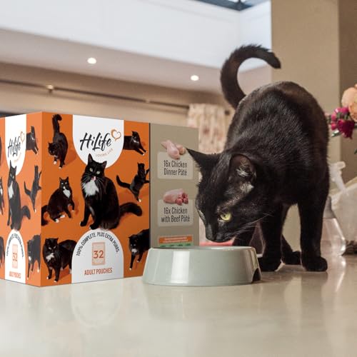 Thumbnail 7 de HiLife It's Only Natural Complete Wet Cat Food – The Big Chicken One in Jelly (32 x 70g)