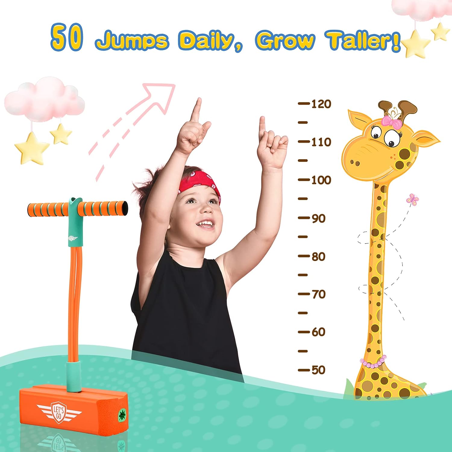 Thumbnail 1 de Foam pogo jumper for kids, 5 squeaks