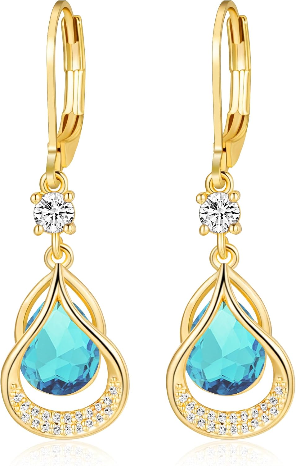 Detalle de Ohrringe Geburtsstein 14K 32 x 11,3 mm