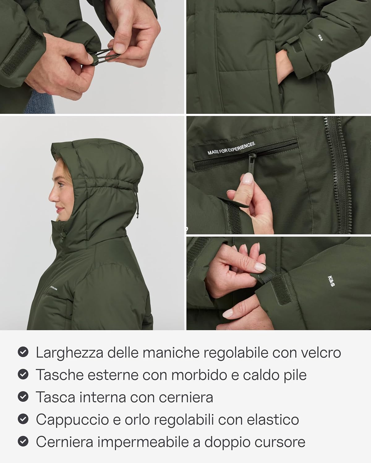 Thumbnail 5 de Kapten & Son Giacca invernale All Black/Sandstone/Olive (XS-XXL) traspirante, impermeabile e antivento