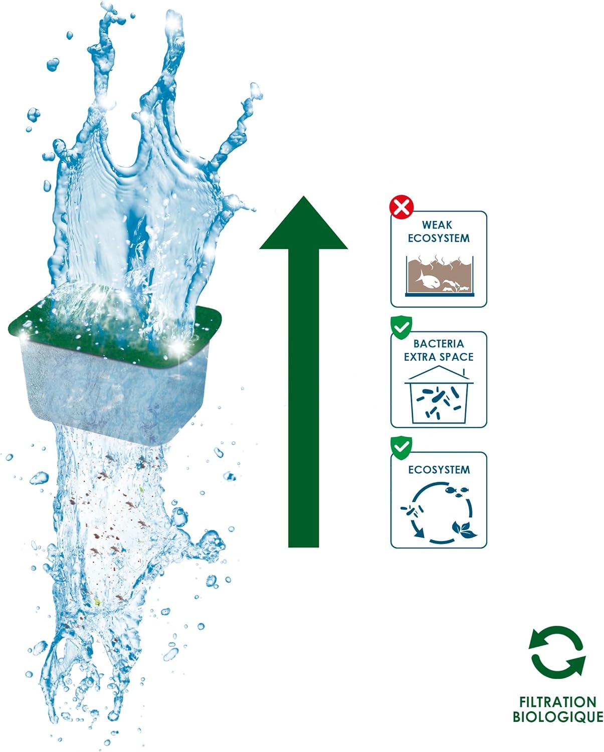 Detalle de CIANO Pack de Cartouches de Filtration Taille S pour Filtre CF20/40 – Eau Cristalline, 3 mois