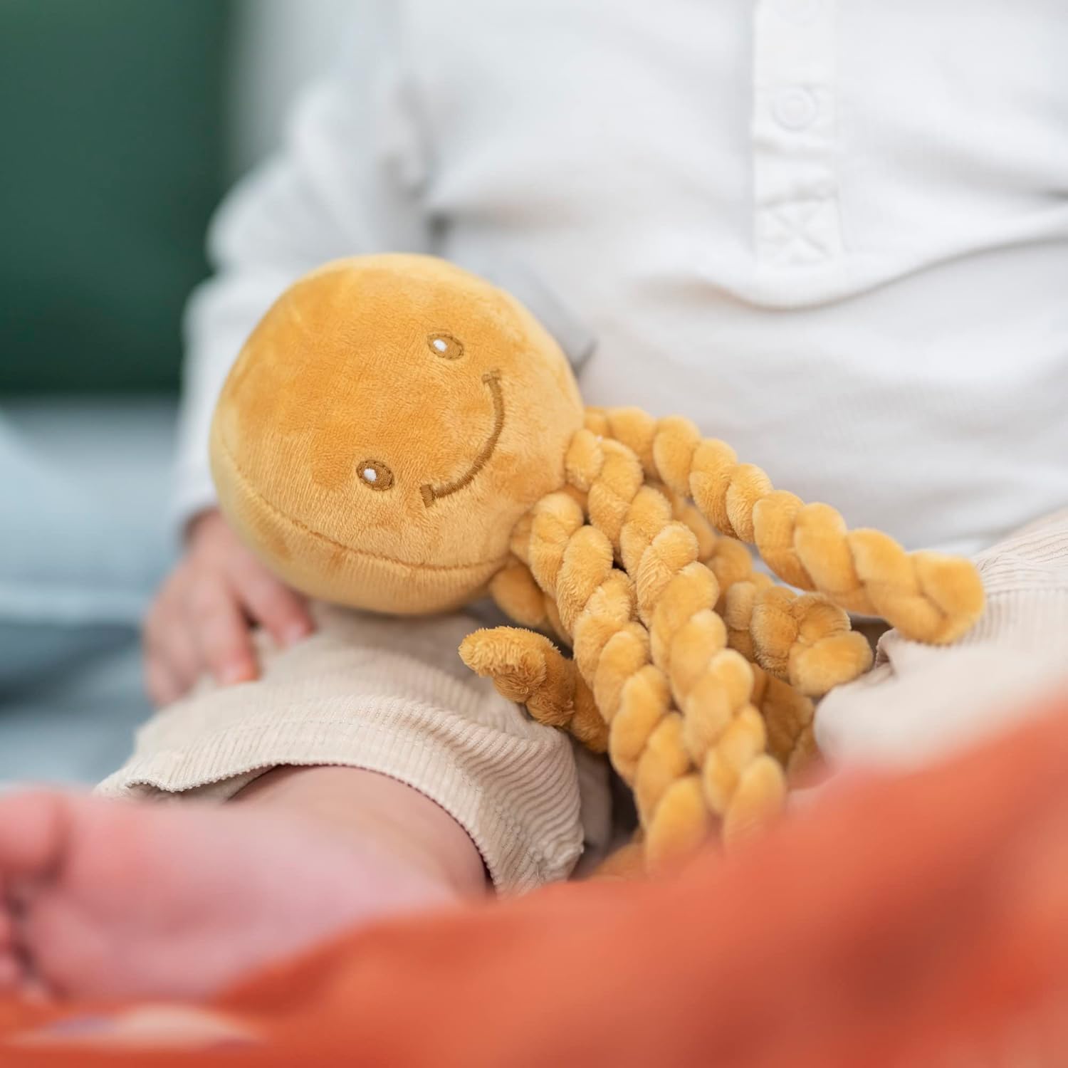 Thumbnail 2 de Nattou Kuscheltier Oktopus Lapidou 23 cm – Für Neugeborene und Frühgeborene, Ocker