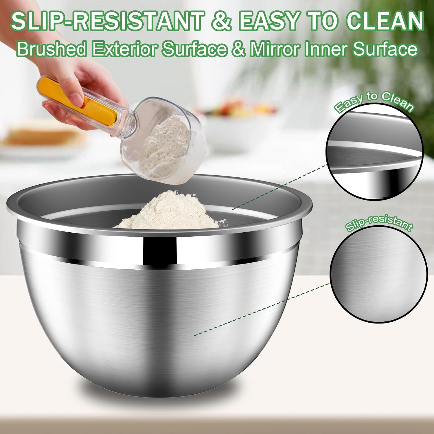 Thumbnail 5 de DUTZUN Mixing Bowls 4.5QT 🍽