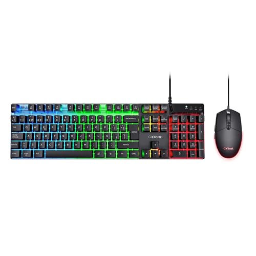 Detalle de GXTrust 838 Azor: Pack teclado gaming y ratón con cable para PC, Windows y Mac