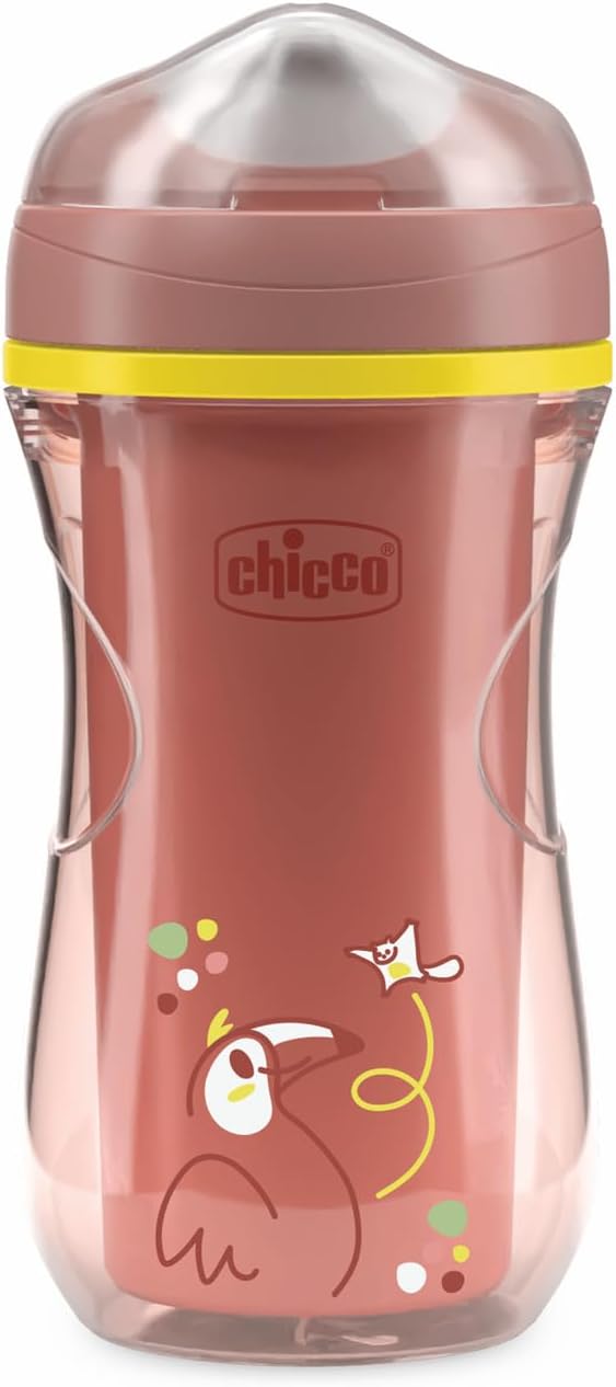 Detalle de Chicco Active Cup Bicchiere Antigoccia 266 ml Rosa – 14+ mesi