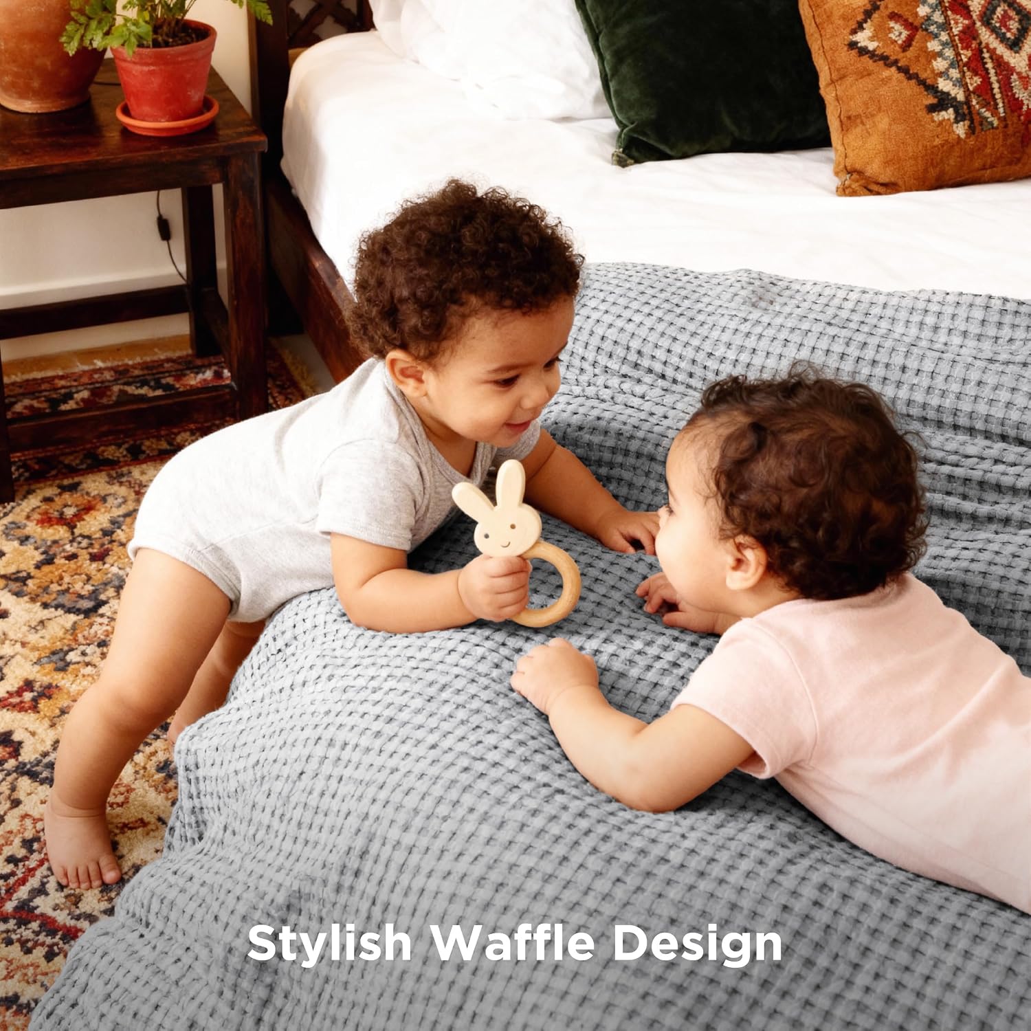 Thumbnail 4 de Bedsure Cooling Waffle Blanket, King