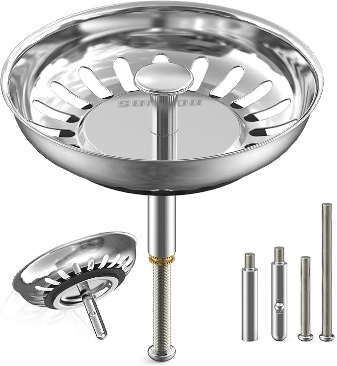 SURFOU Tapon Fregadero Cocina 79mm Acero Inoxidable