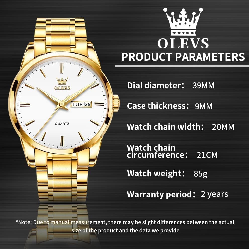 Thumbnail 4 de OLEVS Skelettuhr Quarz Rennwagenrad Herrenarmbanduhr im Business-Stil
