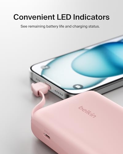 Detalle de Belkin BoostCharge 10000mAh 20W Power Bank with Integrated USB-C Cable