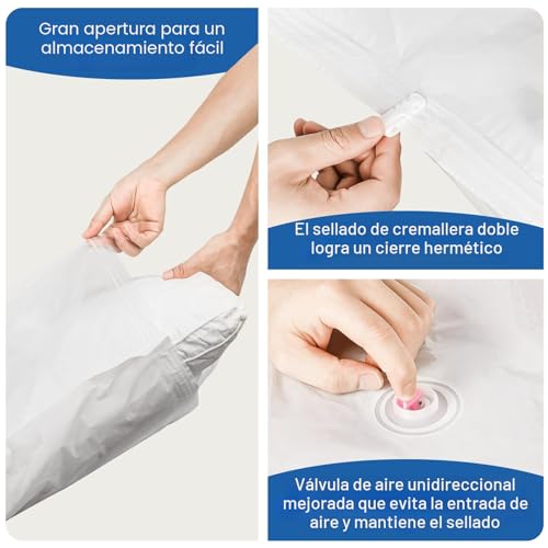 Thumbnail 7 de Vacbird: Juego de 12 Bolsas con Bomba Eléctrica para Vaciar Ropa y Ropa de Cama