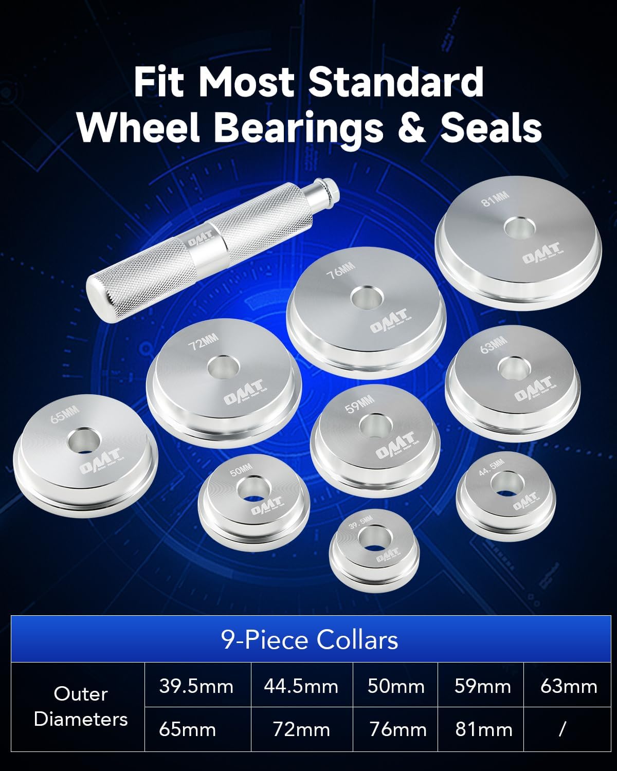 Thumbnail 1 de Orion Motor Tech Bearing Press Kit (10-Piece) with Bearing Adapters and Seal Driver