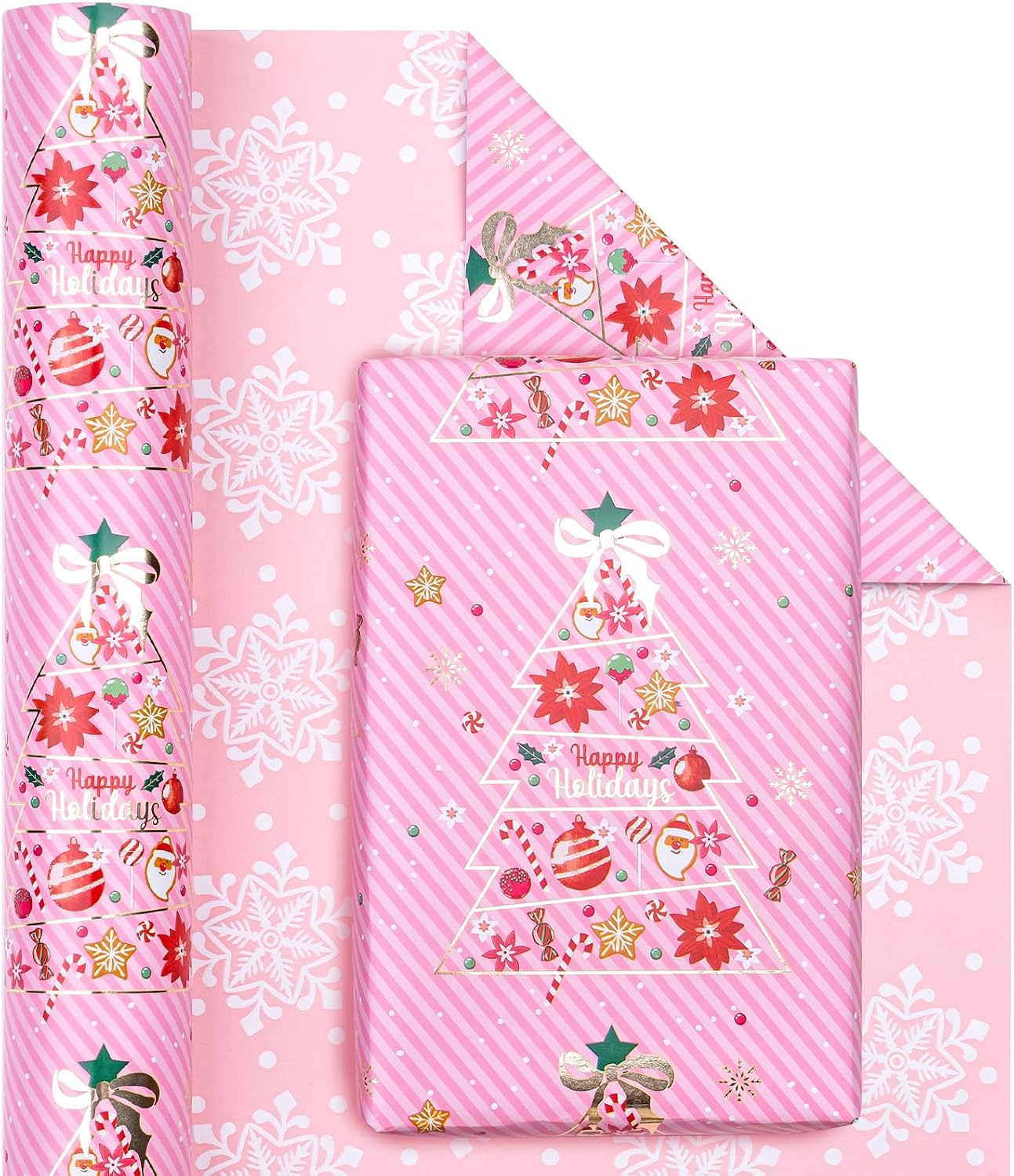 Thumbnail 1 de WRAPAHOLIC Christmas Wrapping Paper, 17-Inch Roll