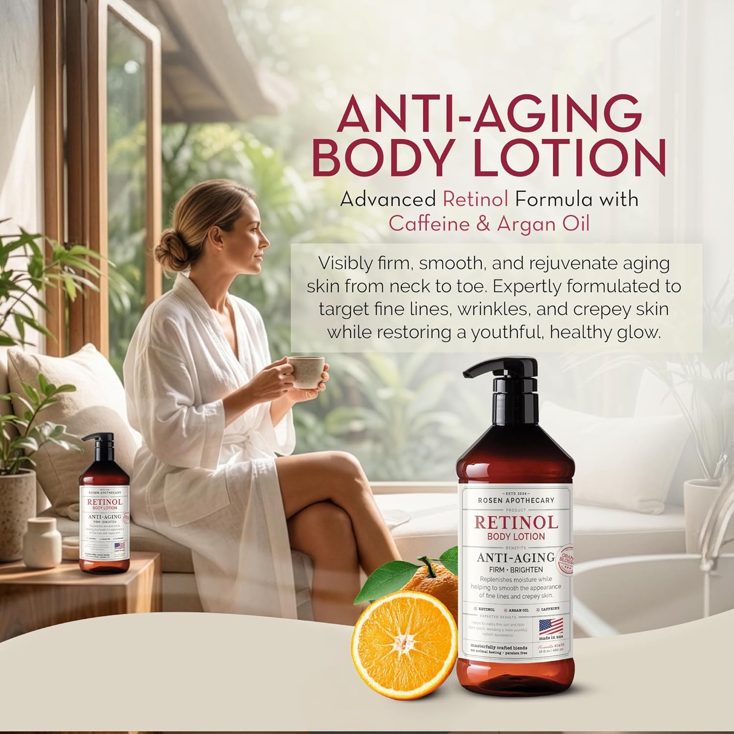 Thumbnail 1 de Rosen Apothecary Anti-Aging Retinol Body Lotion for Crepey Skin