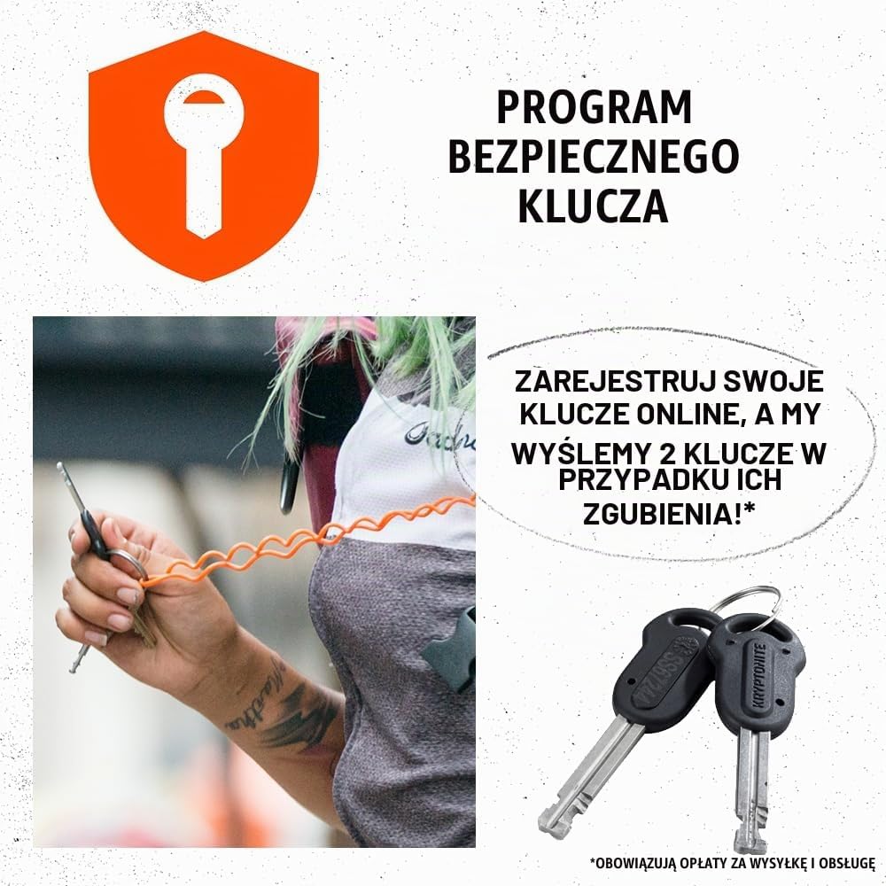 Detalle 1 de Kryptonite Evolution Lite Mini-6 – zapięcie pałąkowe 11 mm, 7 × 15,2 cm
