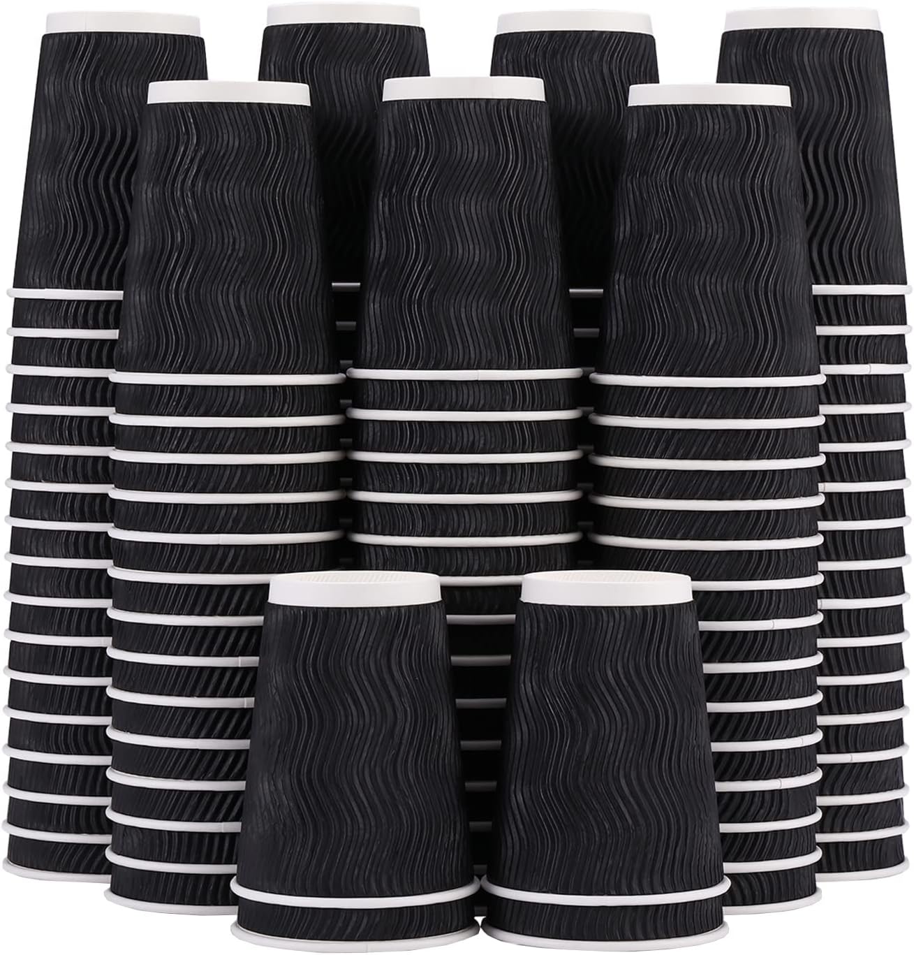 Detalle de Lamosi 12 oz Disposable Coffee Cups 120 Pack