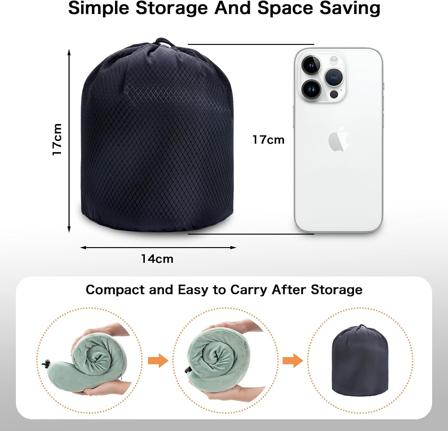Thumbnail 5 de WENGX Travel Pillow U-shaped memory foam 1️⃣ 💤