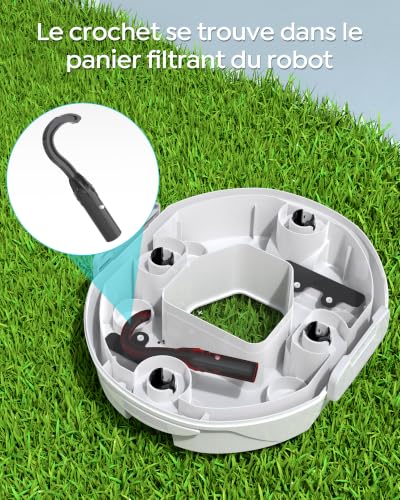 Thumbnail 9 de BRINBO S2 Robot Piscine — Robot de nettoyage sans fil avec double filtration pour piscines hors-sol