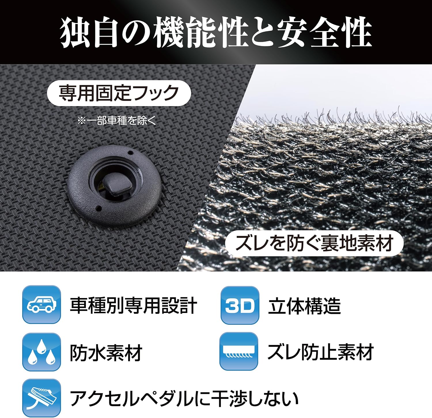 Detalle 2 de クラッツィオ 5EEFB8158K フォレスター専用フロアマット 立体ラバータイプ・ブラック