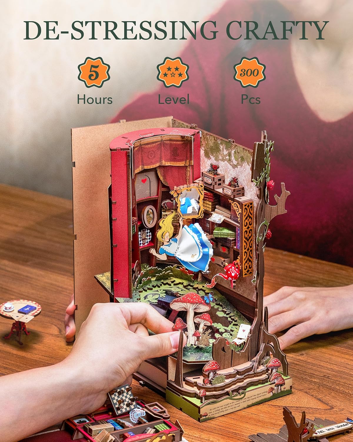 Thumbnail 6 de Rolife Book Nook Kit DIY miniature with lights