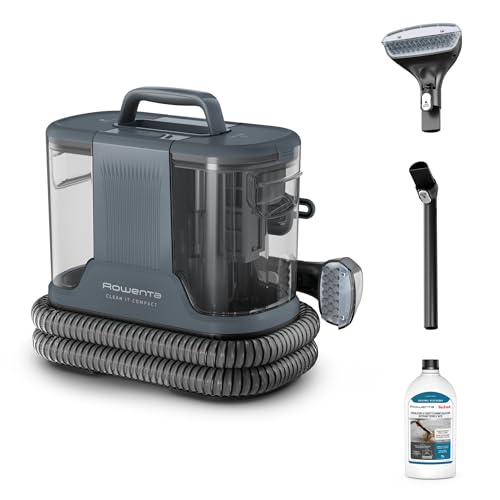 Detalle de Rowenta Clean It IN3011: Smacchiatore Portatile Grigio, compatto e versatile per casa e auto