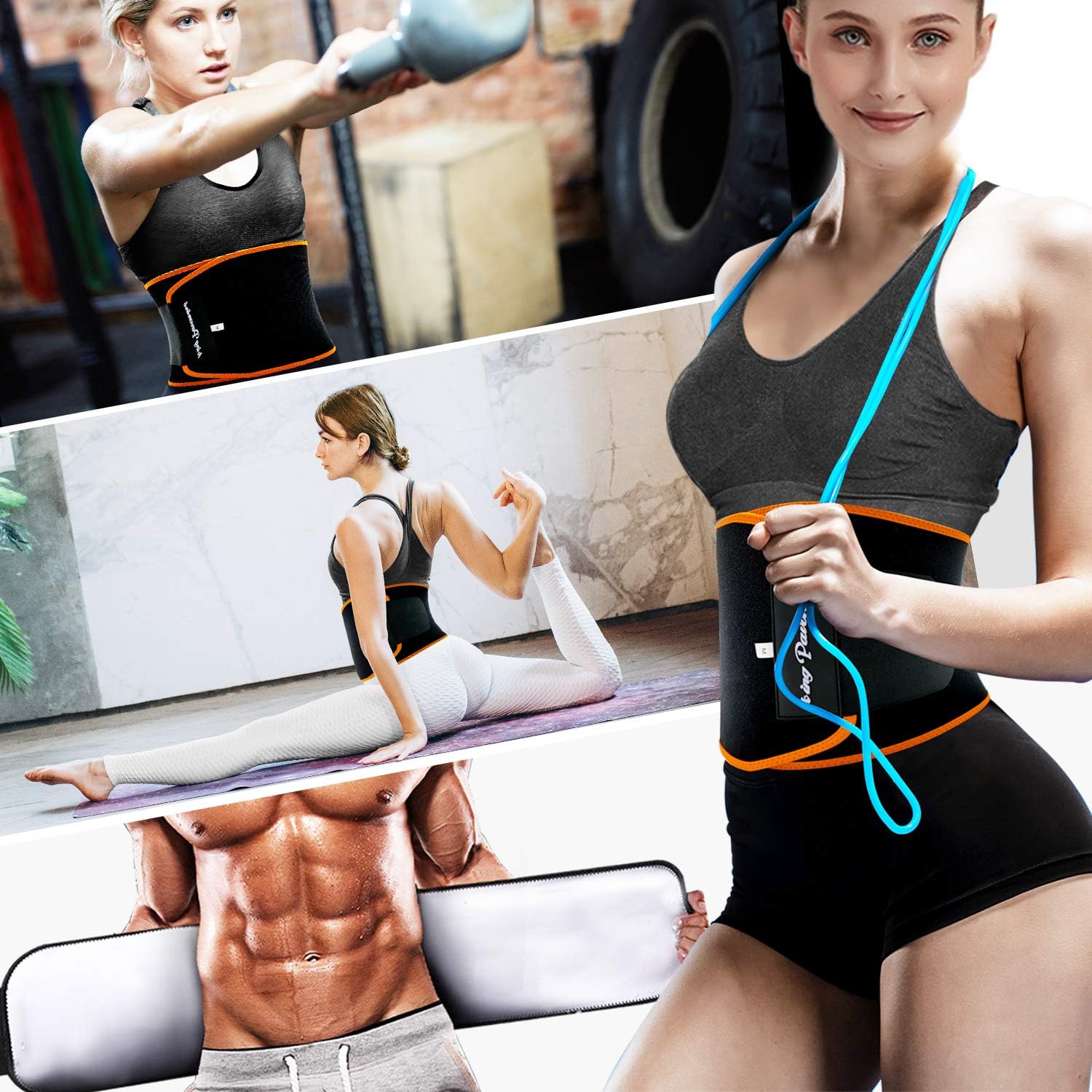 Thumbnail 6 de KingPavonini Waist Trimmer Sweat Belt (Nano-Silver), Upgraded Plus Size