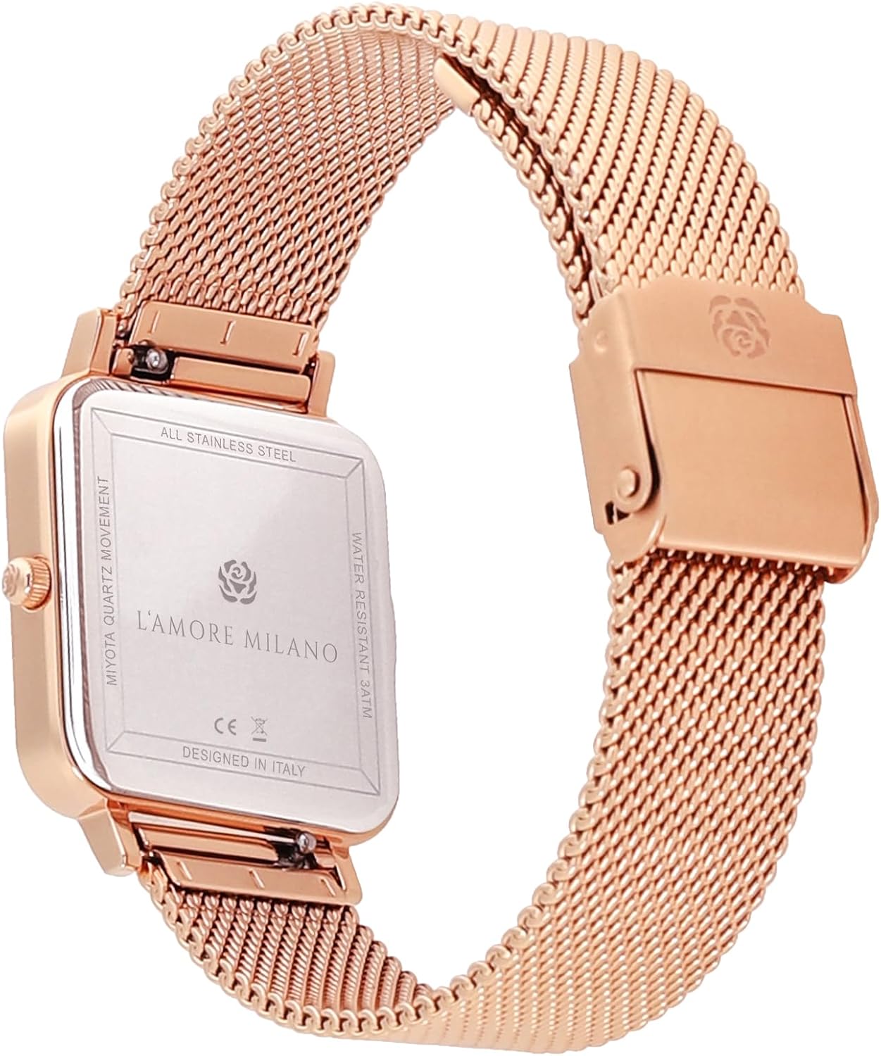 Thumbnail 2 de L'AMORE MILANO NOEMI: orologio da donna quadrato, 28 mm, regalo elegante per lei