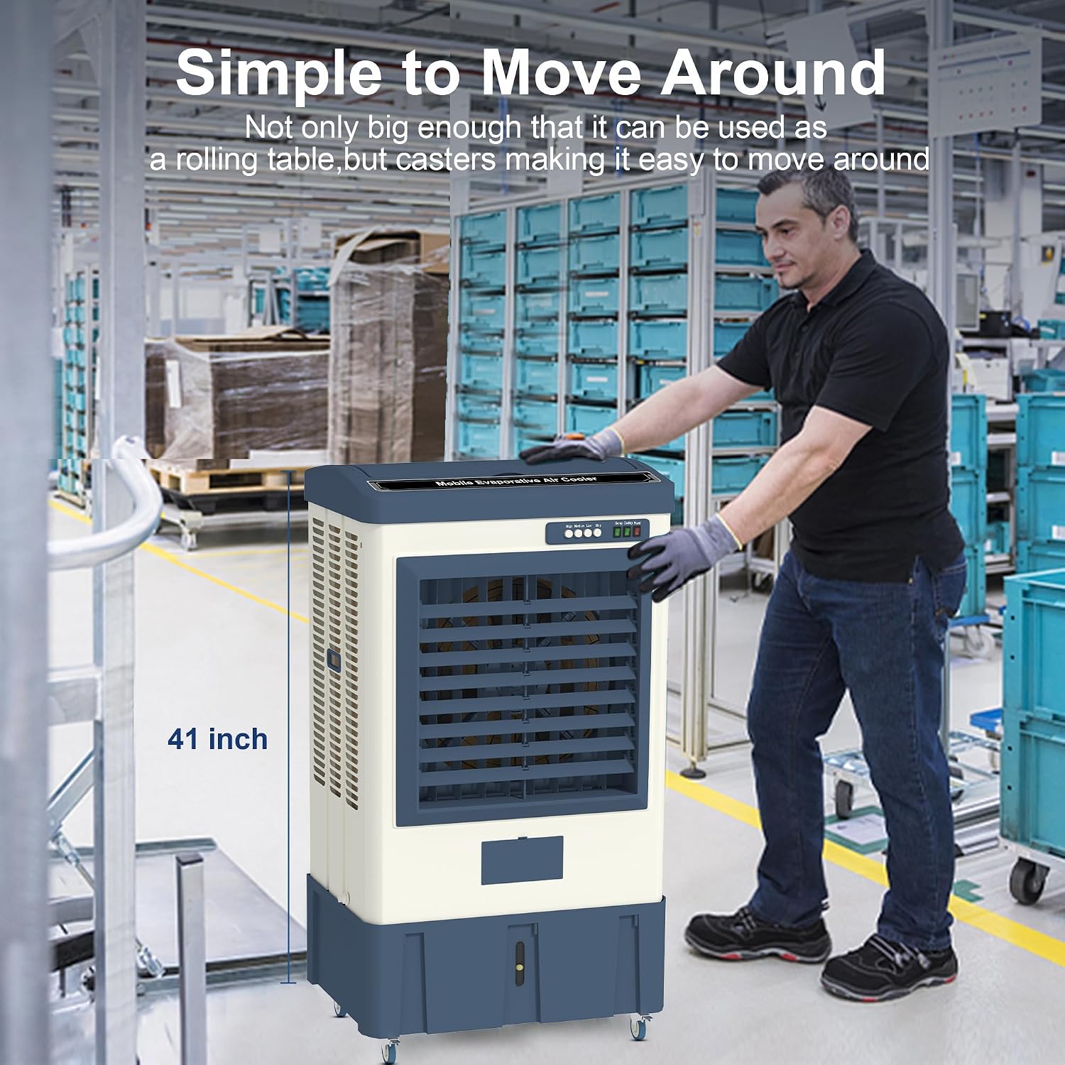 Thumbnail 6 de Uthfy 41" Swamp Cooler: 4800 CFM Evaporative Cooler for Large Spaces