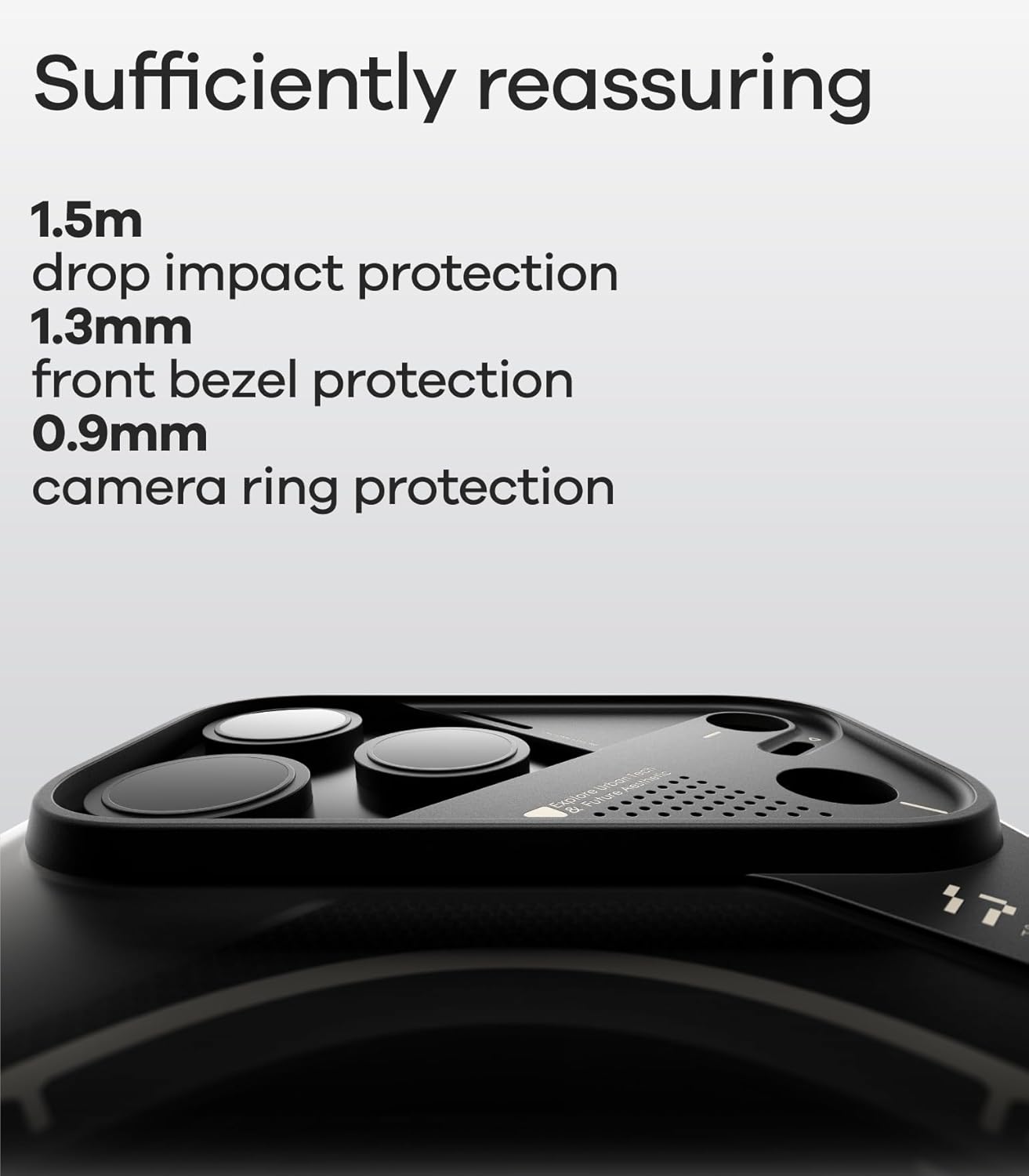 Thumbnail 5 de Aulumu A17 iPhone 17 Pro Max Magnetic Thermal Case with Camera Control (CoolHyper, IMD, MagSafe) — Touch Translucent Gray