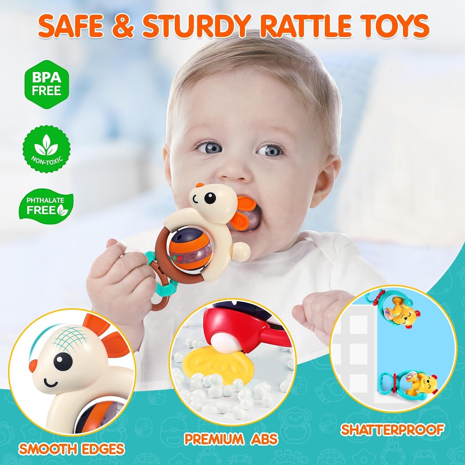 Thumbnail 3 de Baby Toys 6-12 Months Suction Rattles