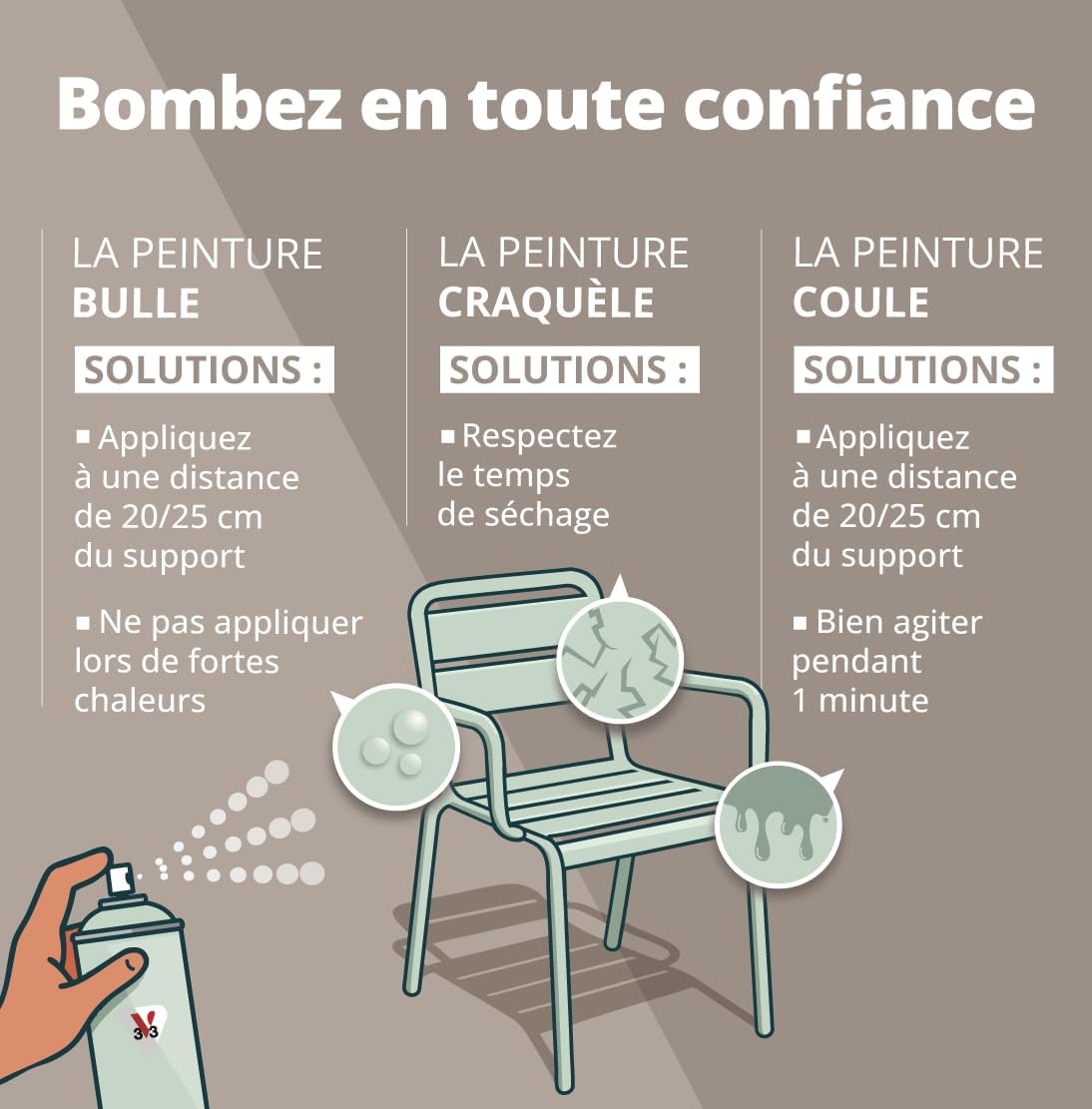 Thumbnail 4 de V33 Peinture Bois Couleurs d’ICI en aérosol Anthracite 400 ml